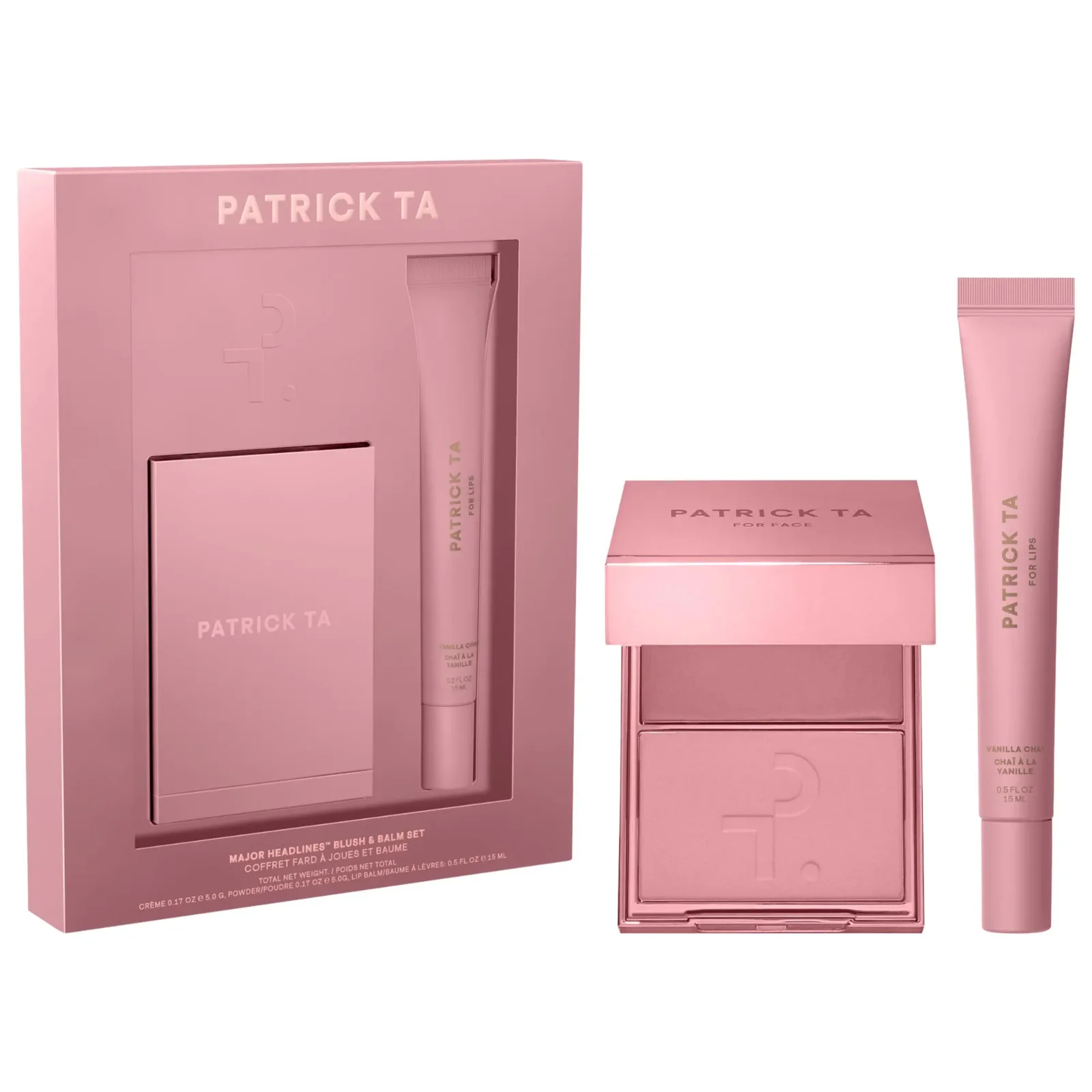 Major Headlines Double-Take Crème & Powder Blush Duo & Lip Balm Makeup Gift Set — foto 1 de 10